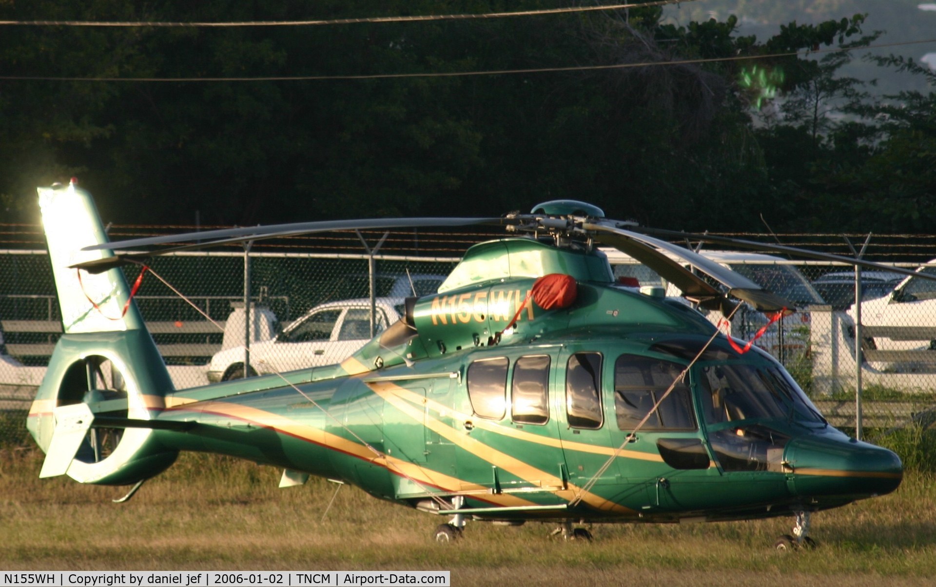 N155WH, 2000 Eurocopter EC-155B C/N 6563, At the helipad