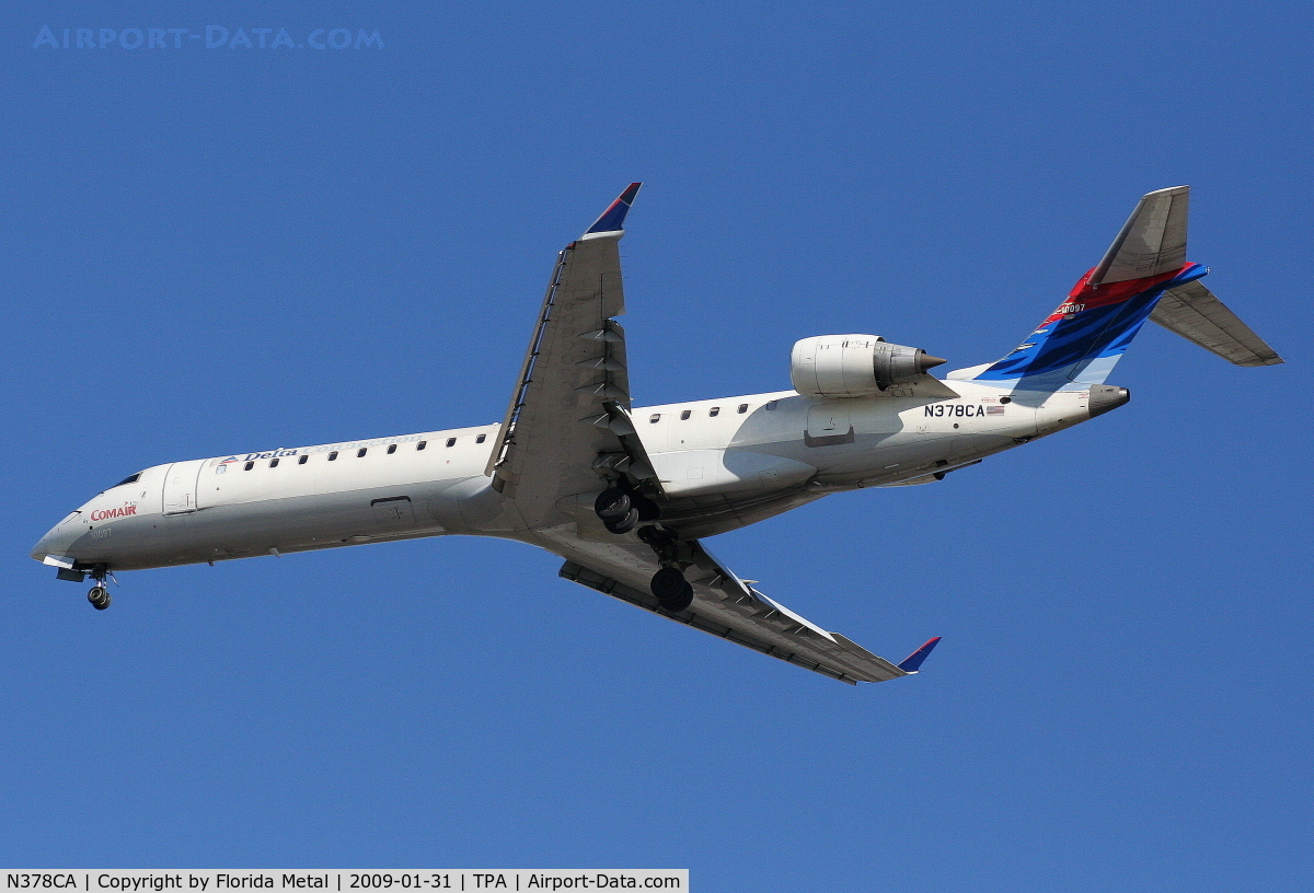 N378CA, 2003 Bombardier CRJ-701 (CL-600-2C10) Regional Jet C/N 10097, Comair CRJ-700