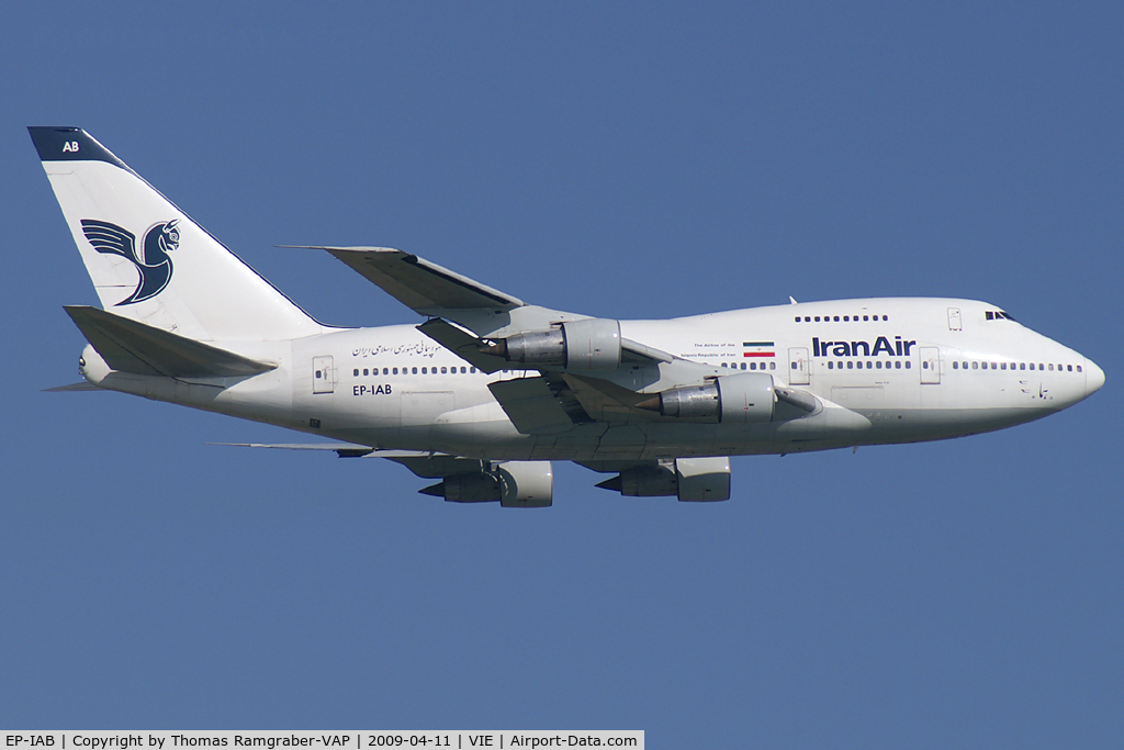 EP-IAB, 1976 Boeing 747SP-86 C/N 20999, Iran Air Boeing 747SP