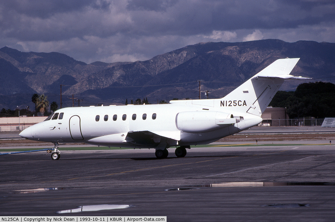 N125CA, 1992 British Aerospace BAe.125-1000A C/N 259019, KBUR