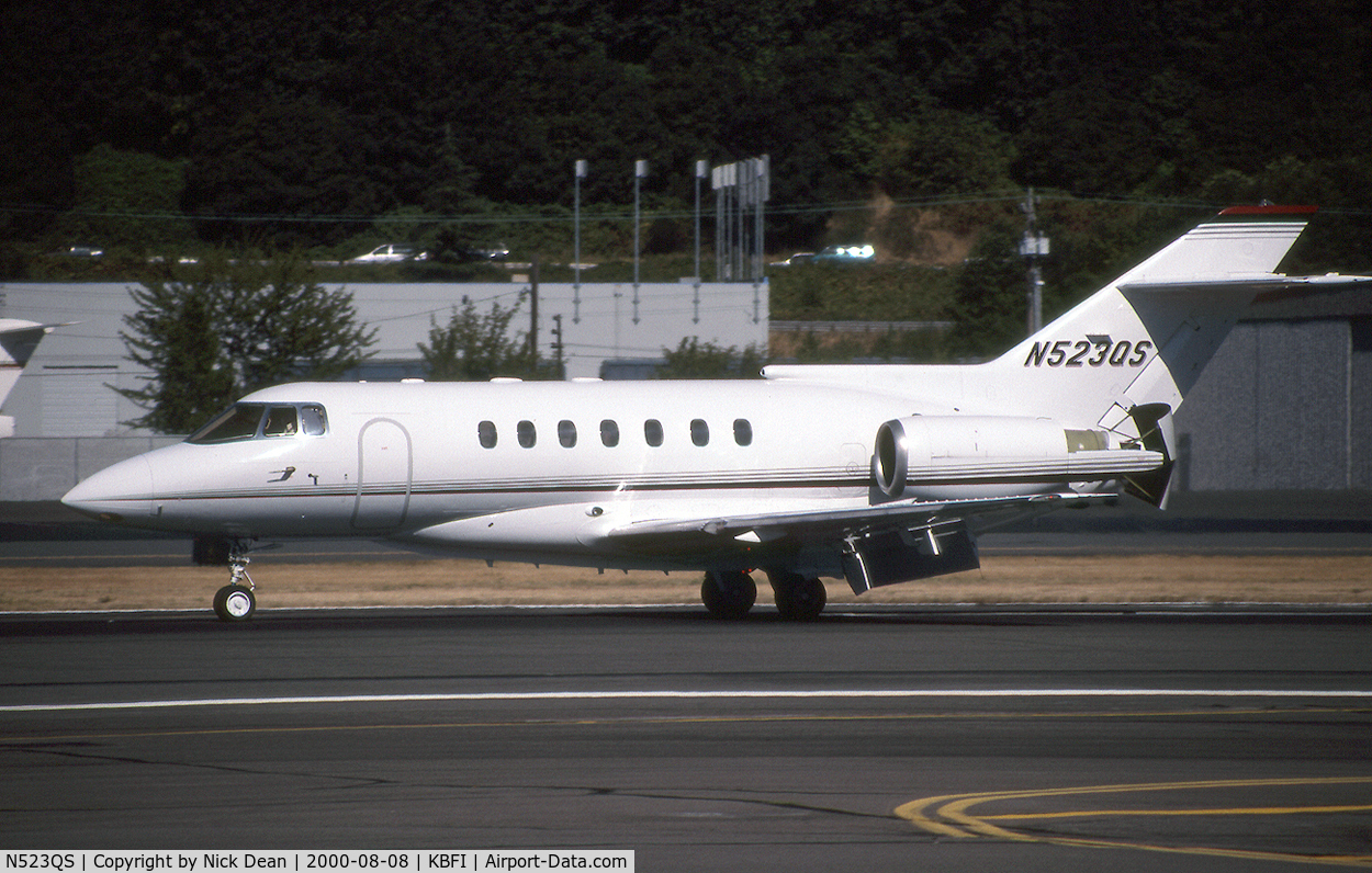 N523QS, 1992 British Aerospace BAE125 HAWKER 1000A C/N 259023, KBFI