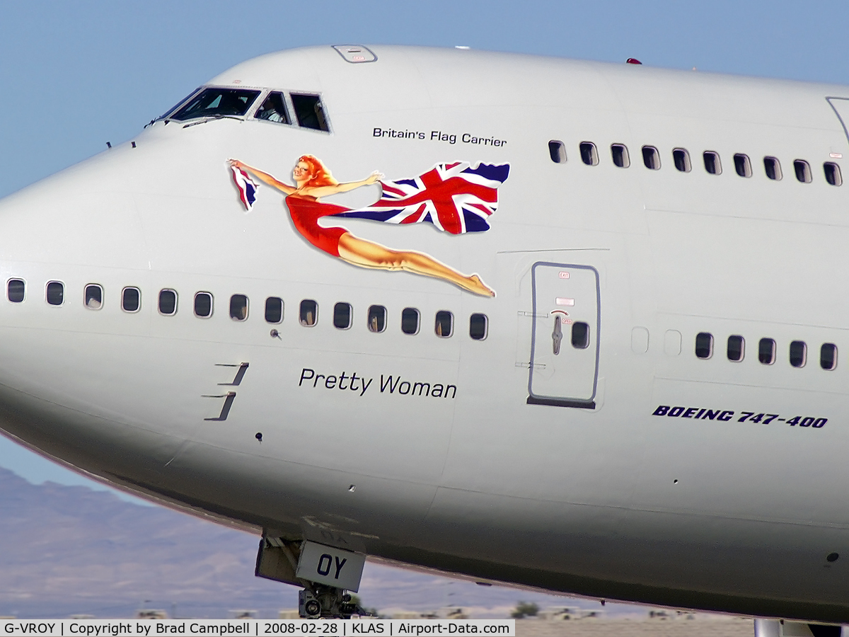 G-VROY, 2001 Boeing 747-443 C/N 32340, Virgin Atlantic - 'Pretty Woman' / 2001 Boeing Company Boeing 747-443