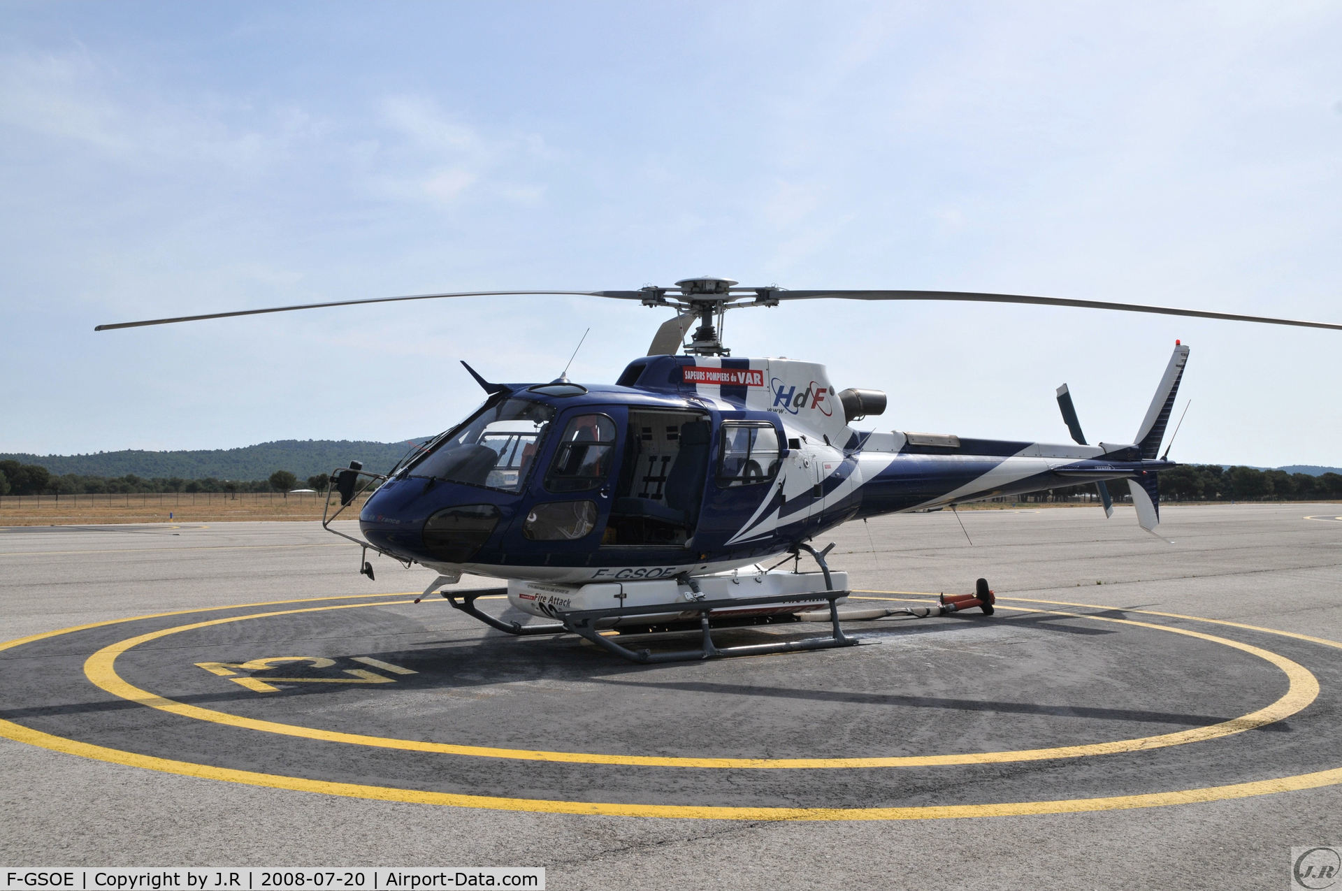 F-GSOE, Eurocopter AS-350B-3 Ecureuil Ecureuil C/N 9077, CASTELLET