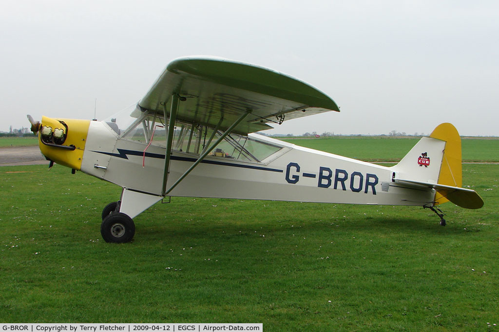 G-BROR, 1943 Piper L-4H Grasshopper (J3C-65D) C/N 10885, 1943 Piper Cub at Sturgate