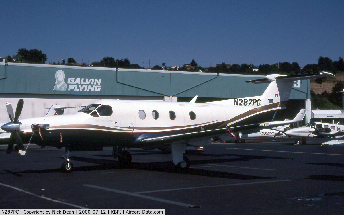 N287PC, 1999 Pilatus PC-12/45 C/N 287, KBFI