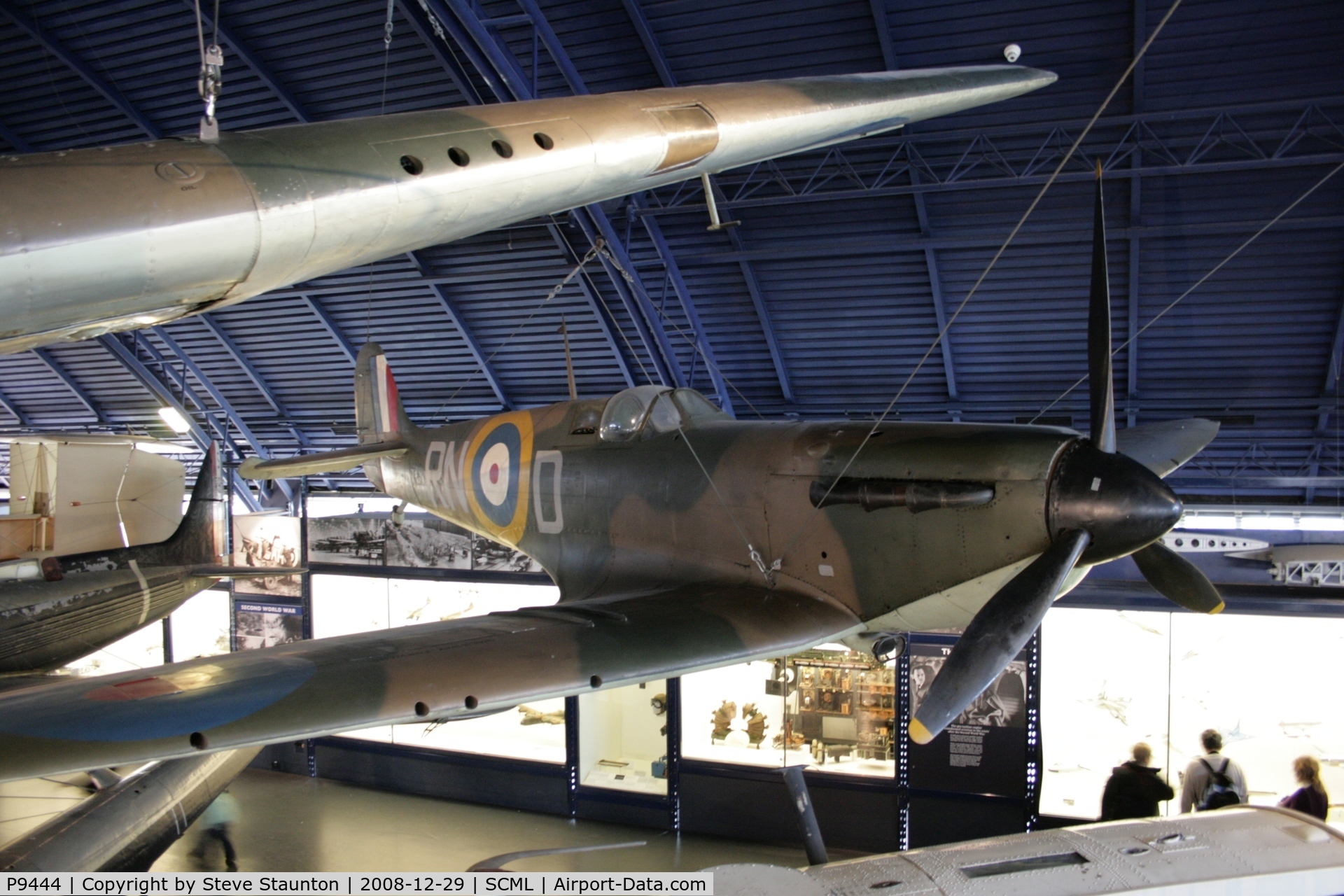 P9444, Supermarine 300 Spitfire Mk1A C/N 6S/30613, Taken at the Science Museum, London. December 2008