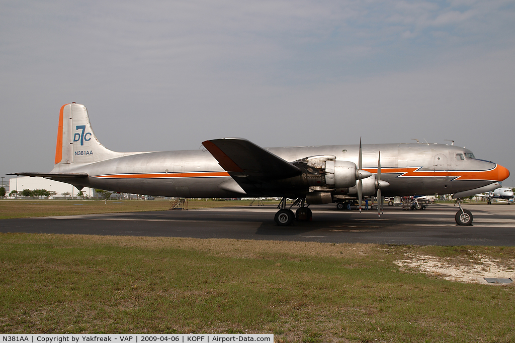N381AA, 1956 Douglas DC-7BF C/N 44921, DC7