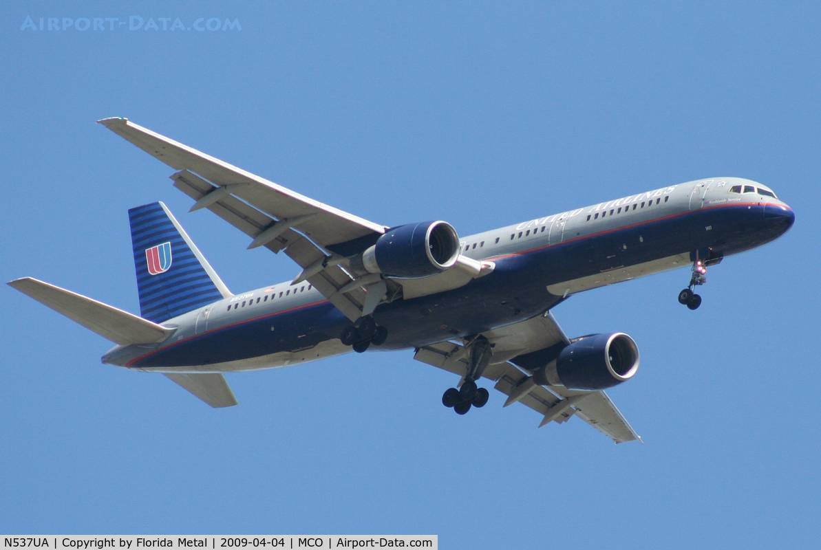 N537UA, 1991 Boeing 757-222 C/N 25157, United 757-200