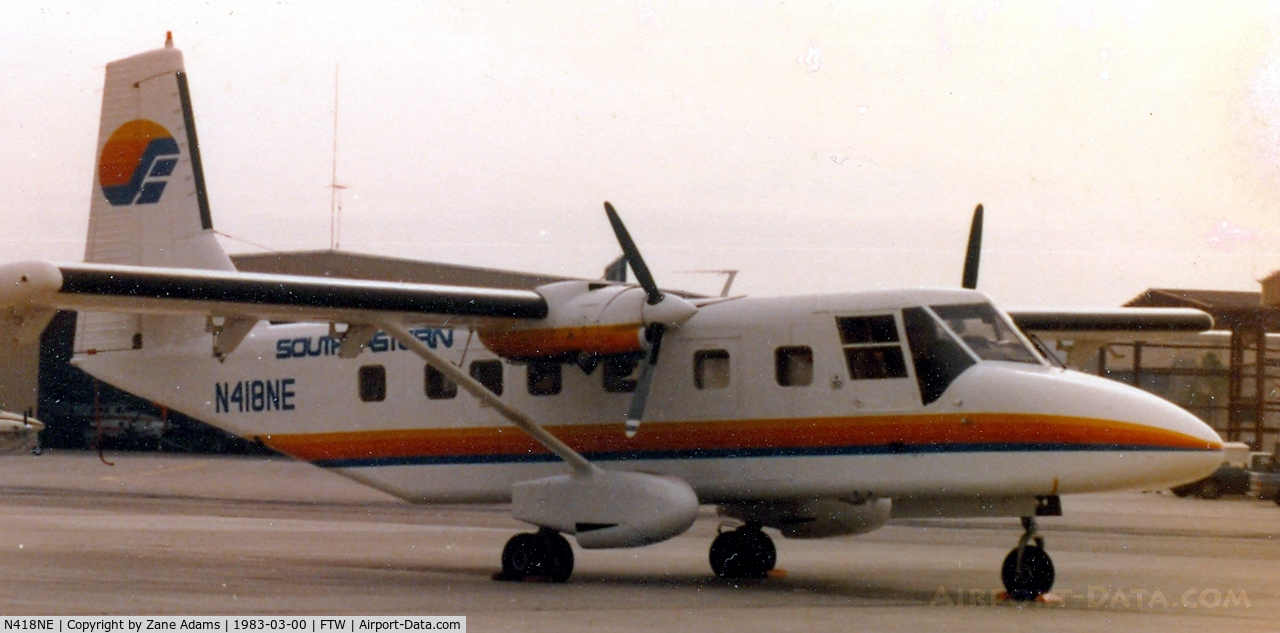 N418NE, GAF N24A Nomad C/N N24A-89, Southeastern Airways Nomad at Meacham Field