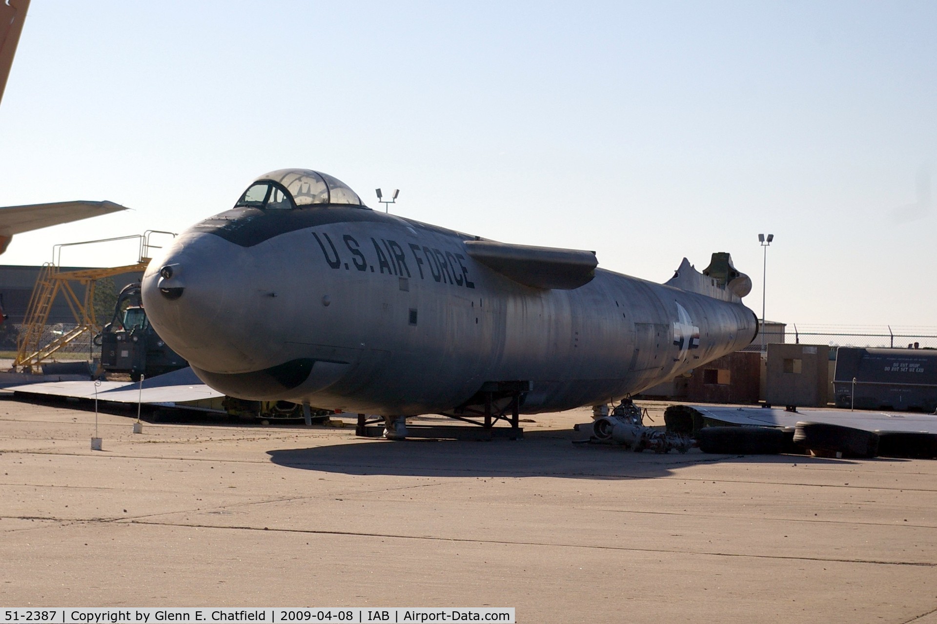 51-2387, 1951 Boeing WB-47E-55-BW Stratojet C/N 450440, At the Kansas Aviation Museum, moved from the Oklahoma City fairgrounds