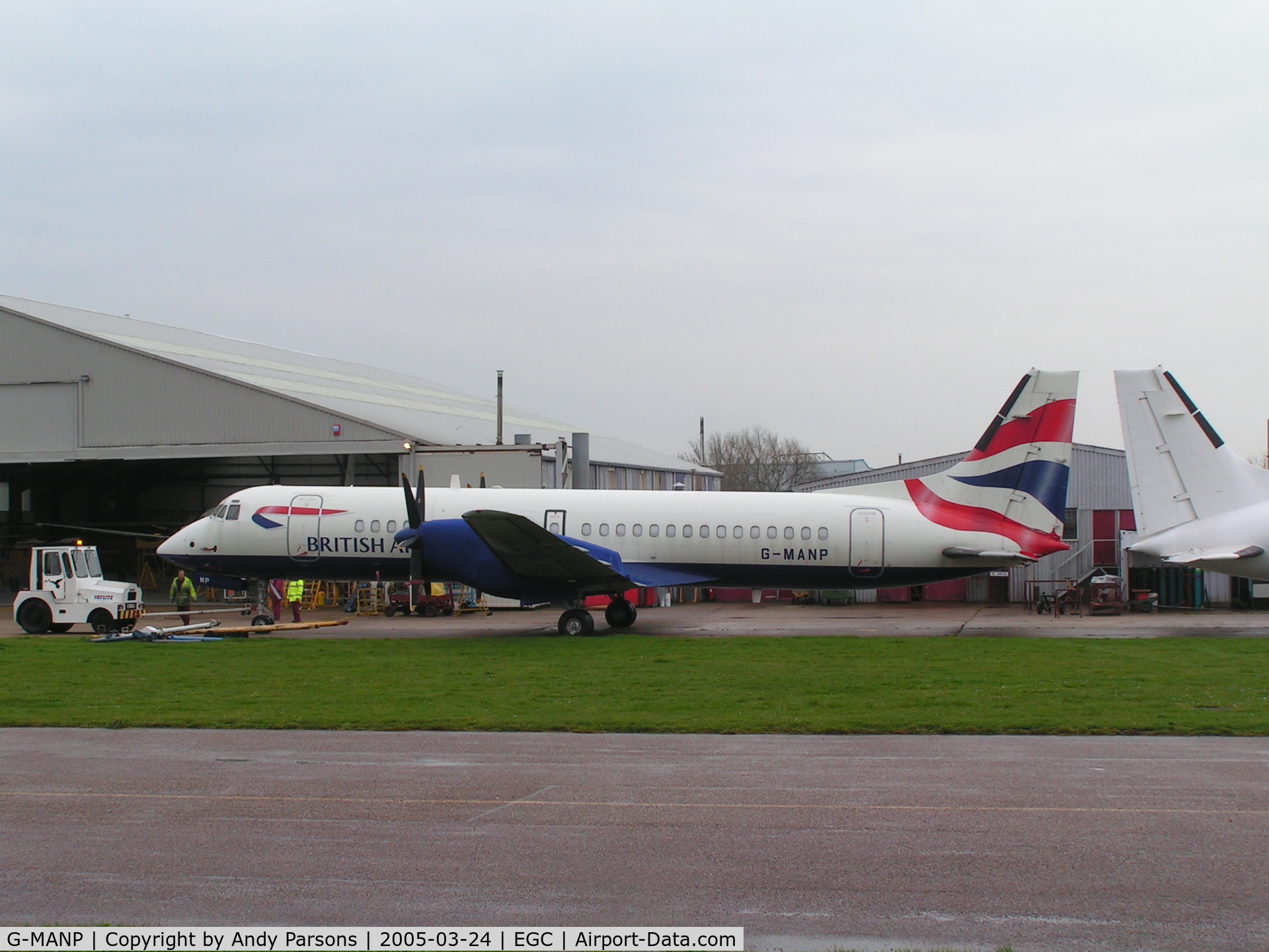 G-MANP, 1990 British Aerospace ATP C/N 2023, Awaiting new owner at Southend