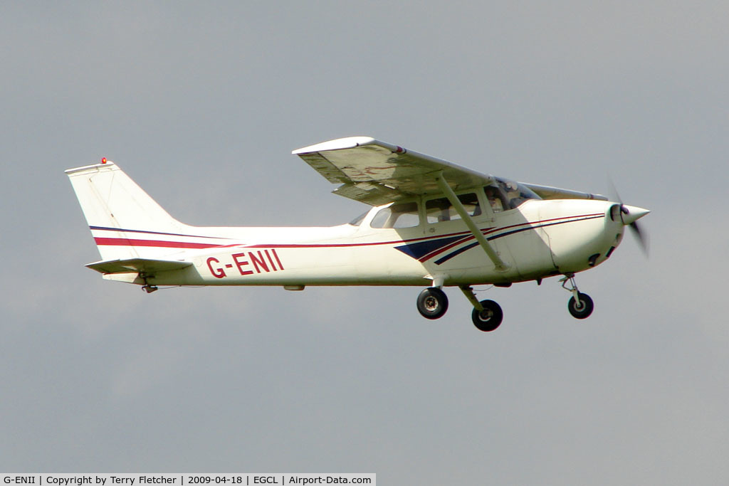 G-ENII, 1975 Reims F172M Skyhawk Skyhawk C/N 1352, Cessna F172M departs Fenland