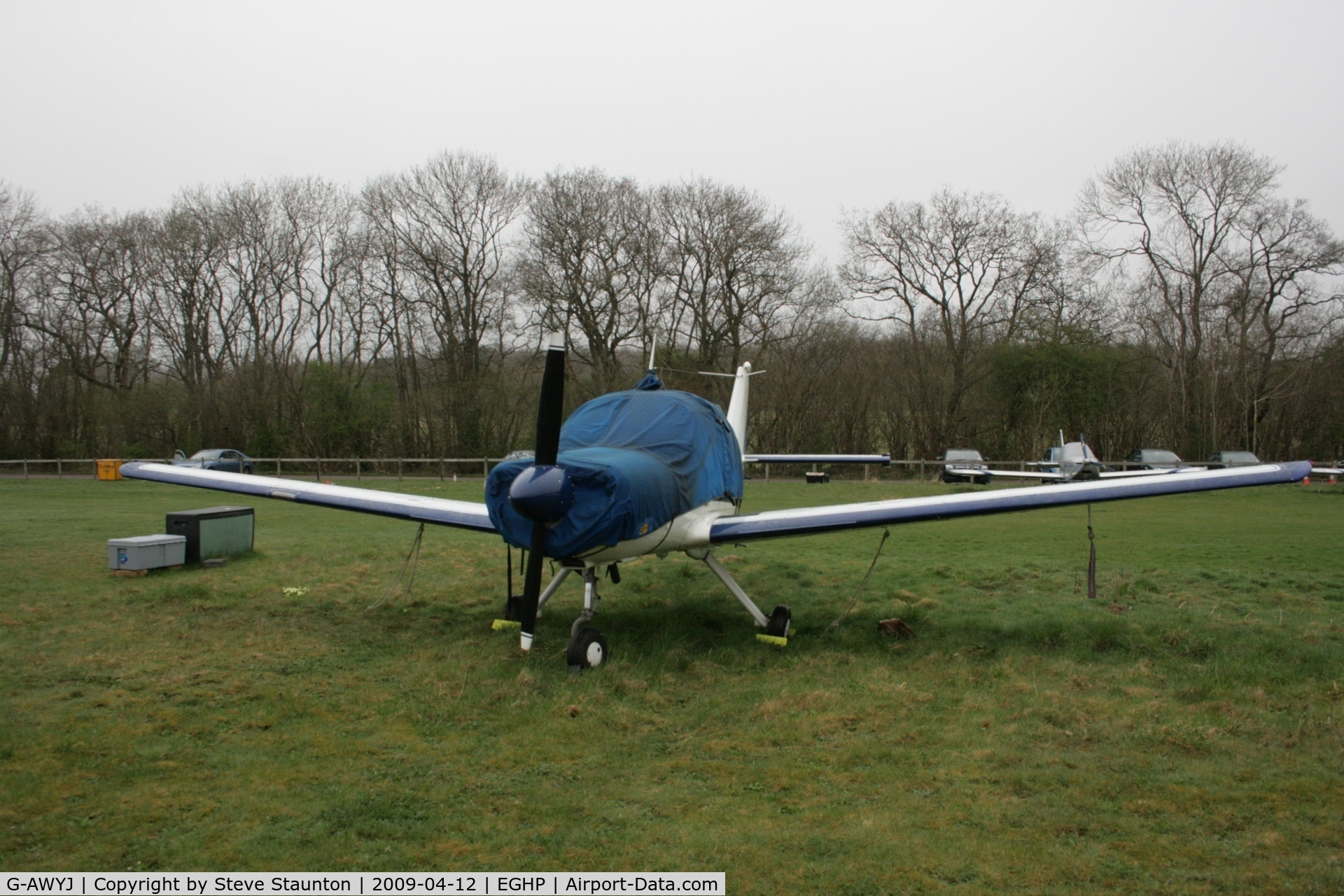 G-AWYJ, 1969 Beagle B-121 Pup Series 2 (Pup 150) C/N B121-038, Taken at Popham Airfield, England on a gloomy April Sunday (12/04/09)