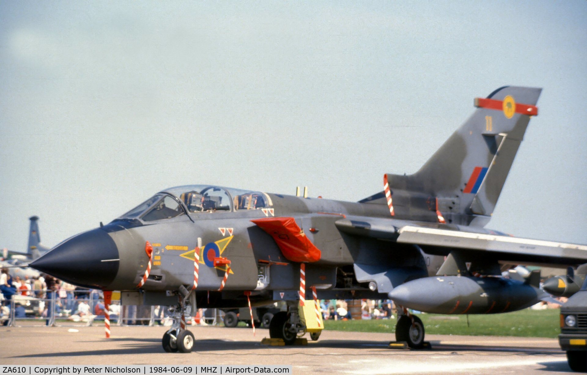 ZA610, 1982 Panavia Tornado GR.1 C/N 147/BS047/3074, Tornado GR.1 of 27 Squadron at the 1984 RAF Mildenhall Air Fete.