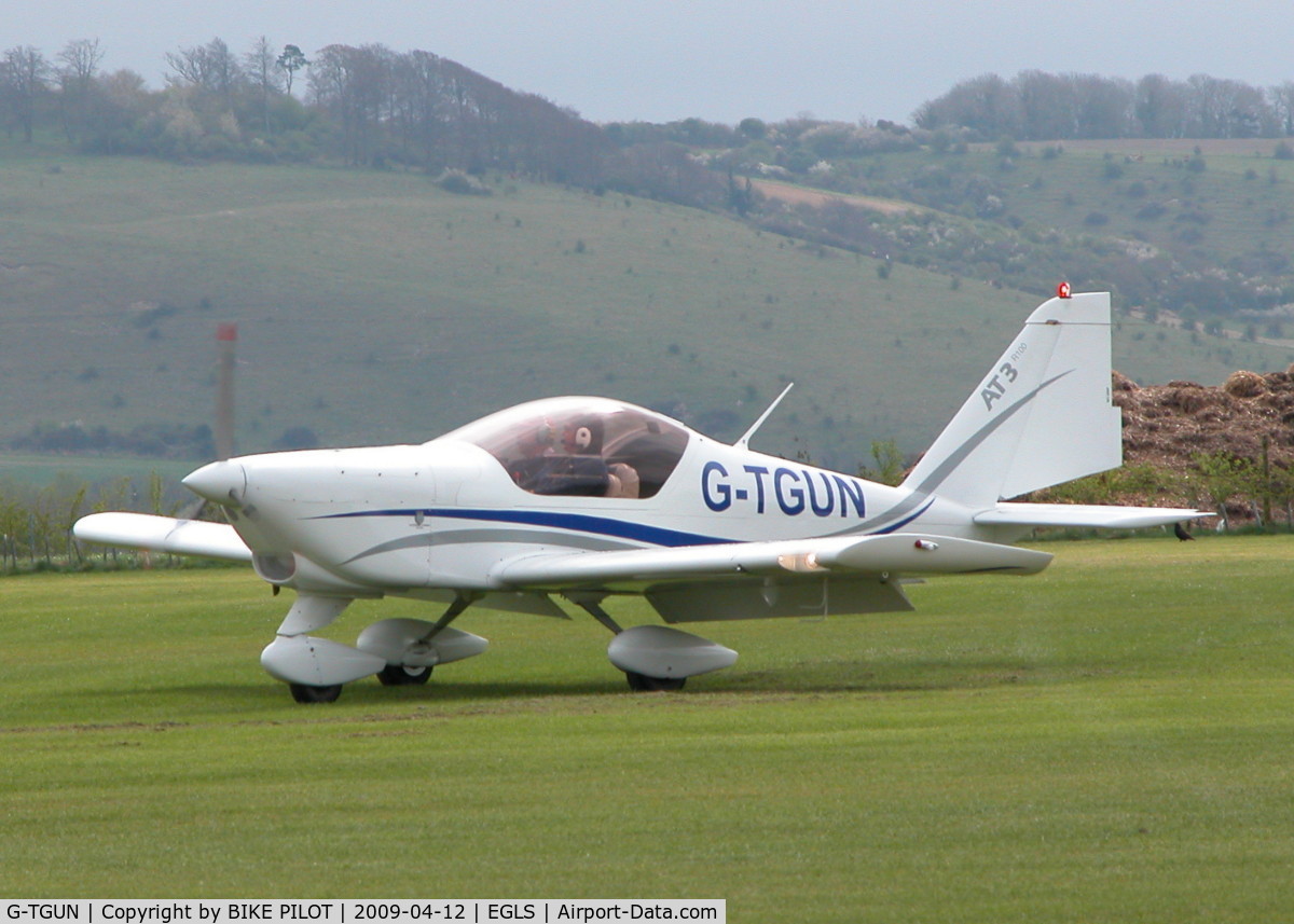 G-TGUN, 2008 Aero AT-3 R100 C/N AT3-045, TAXYING IN TO DROP OF THE INSTRUCTOR BEFORE A SOLO FLIGHT