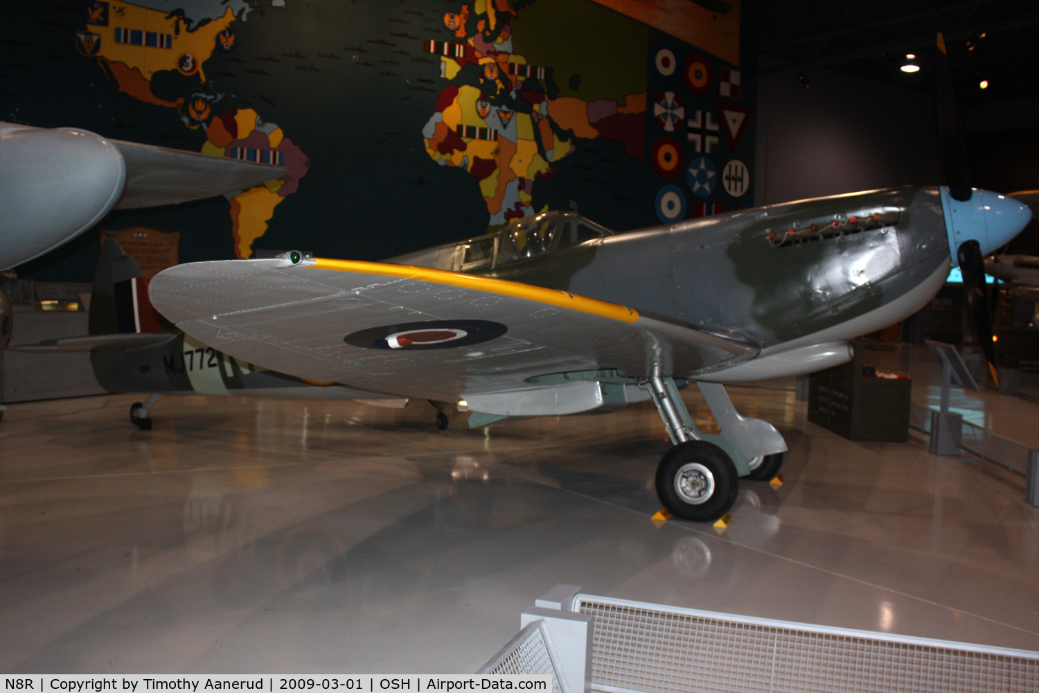 N8R, 1943 Supermarine 361 Spitfire IX C/N CBAF.7269, EAA AirVenture Museum