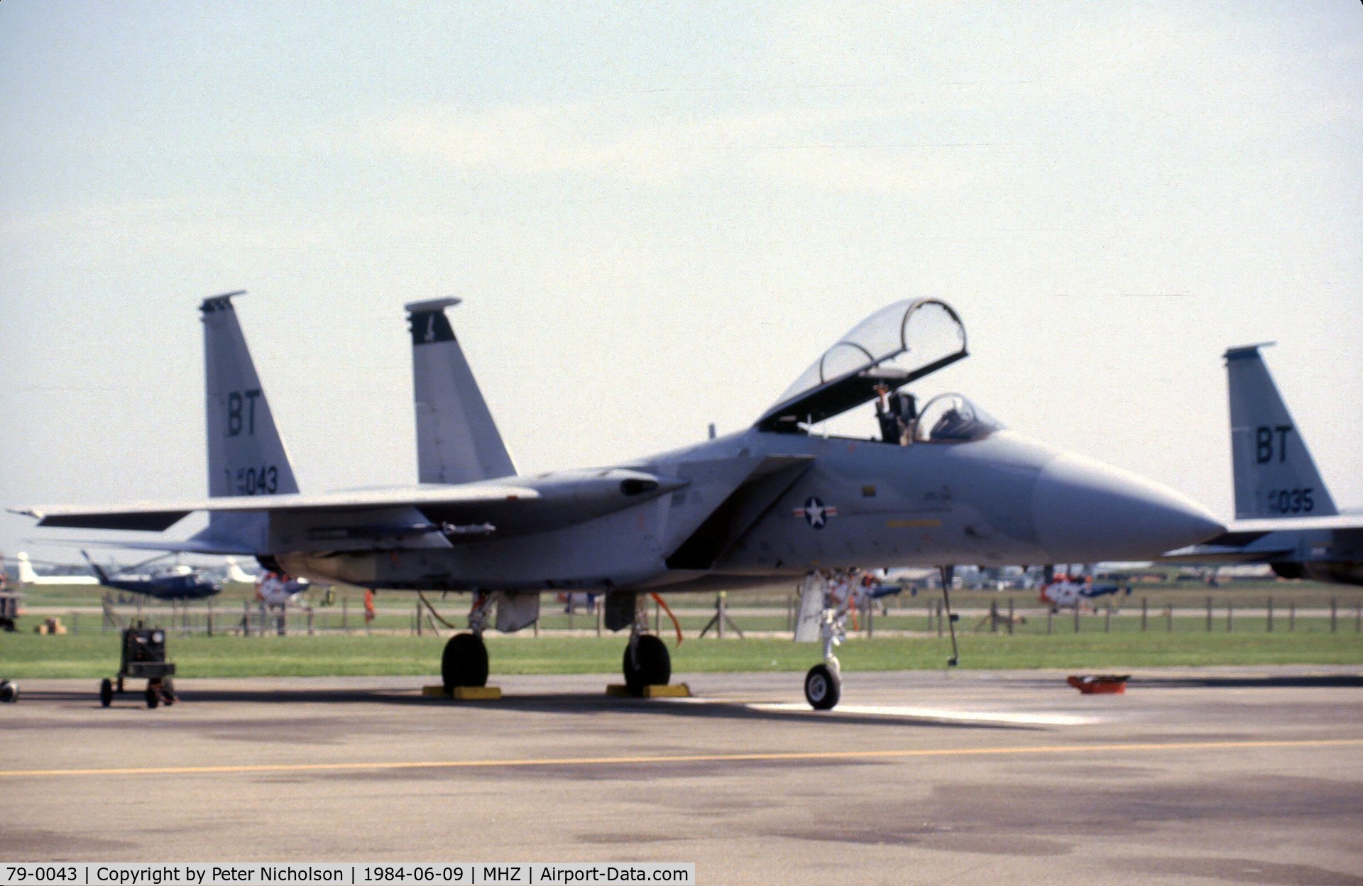 79-0043, 1979 McDonnell Douglas F-15C Eagle C/N 0584/C112, F-15C Eagle of 36 Tactical Fighter Wing at the 1984 RAF Mildenhall Air Fete.