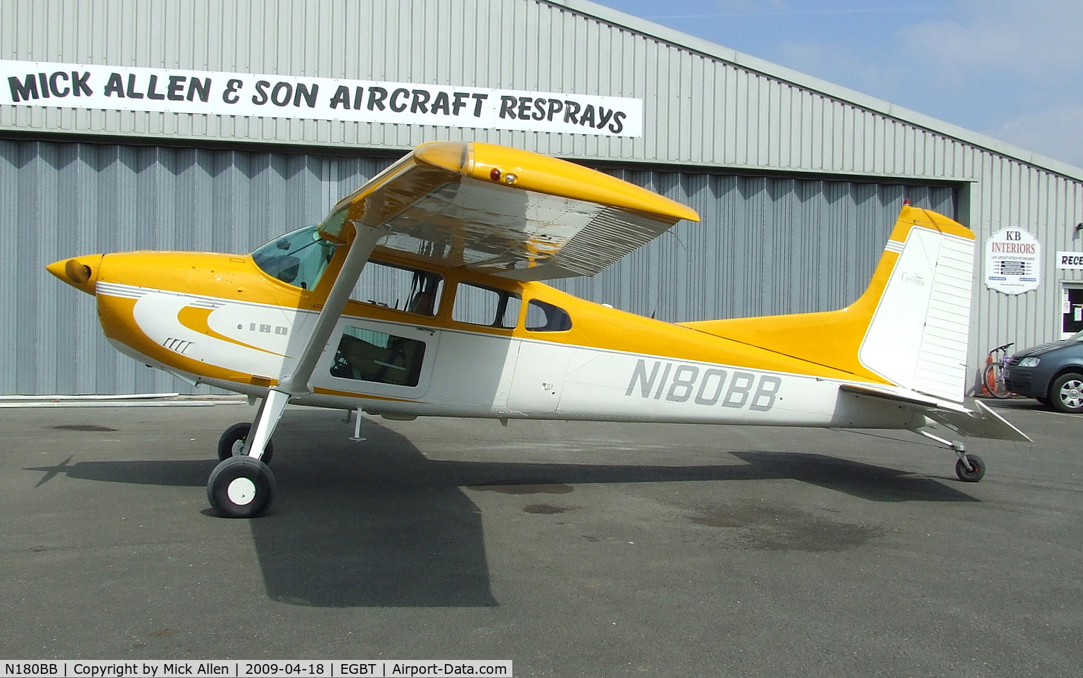 N180BB, 1979 Cessna 180K Skywagon C/N 18053103, Just out of the paint shop in a new colour scheme