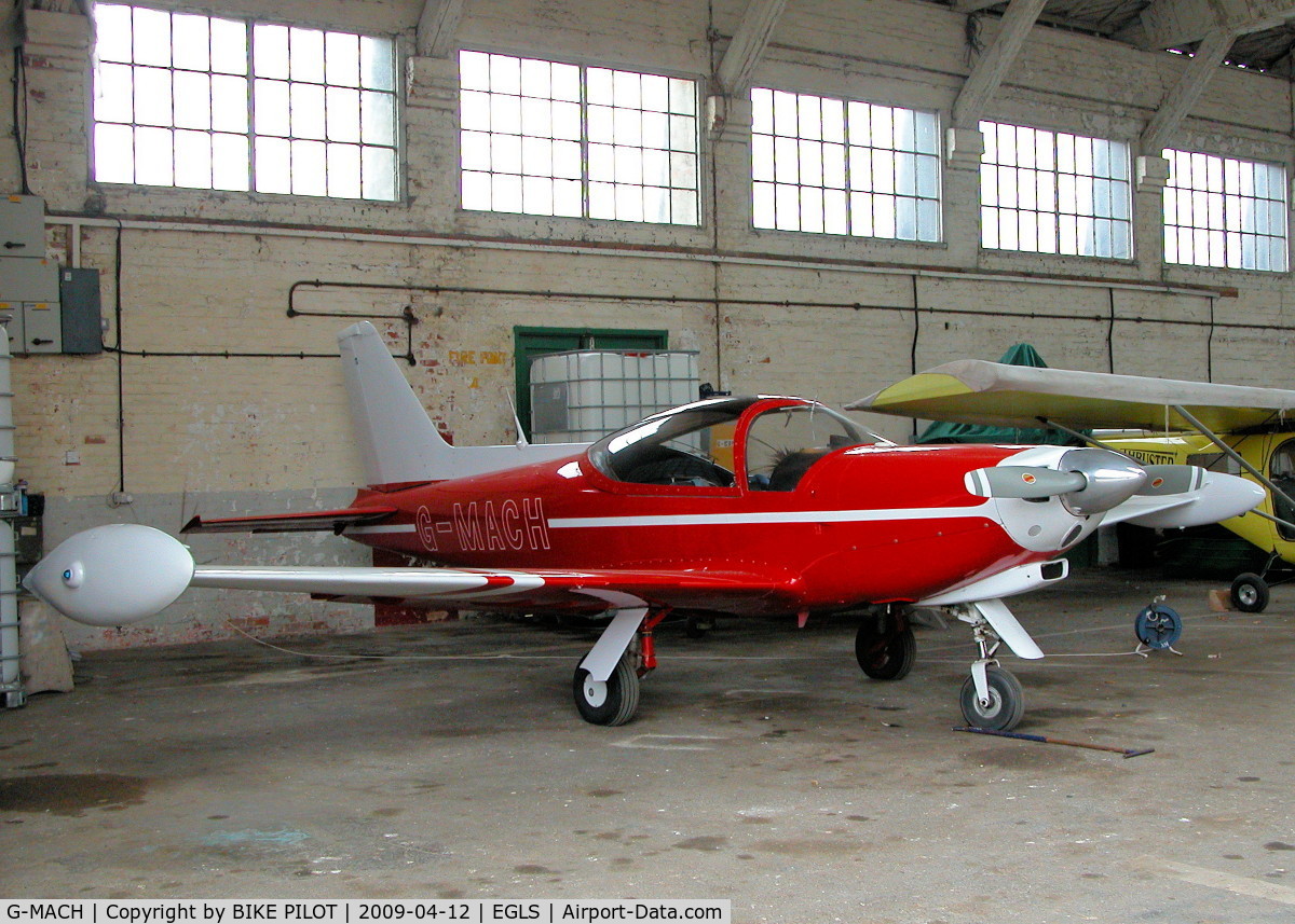 G-MACH, 1968 SIAI-Marchetti F-260 C/N 114, LAST TIME I SAW THIS AIRCRAFT IN 1985 IT SPORTED A YELLOW AND BLUE SCHEME