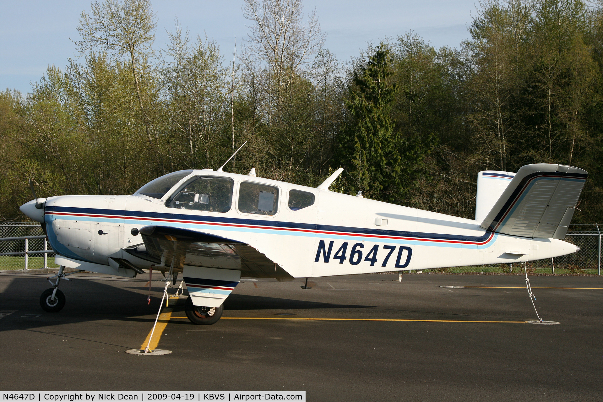 N4647D, 1956 Beech G35 Bonanza C/N D-4803, KBVS