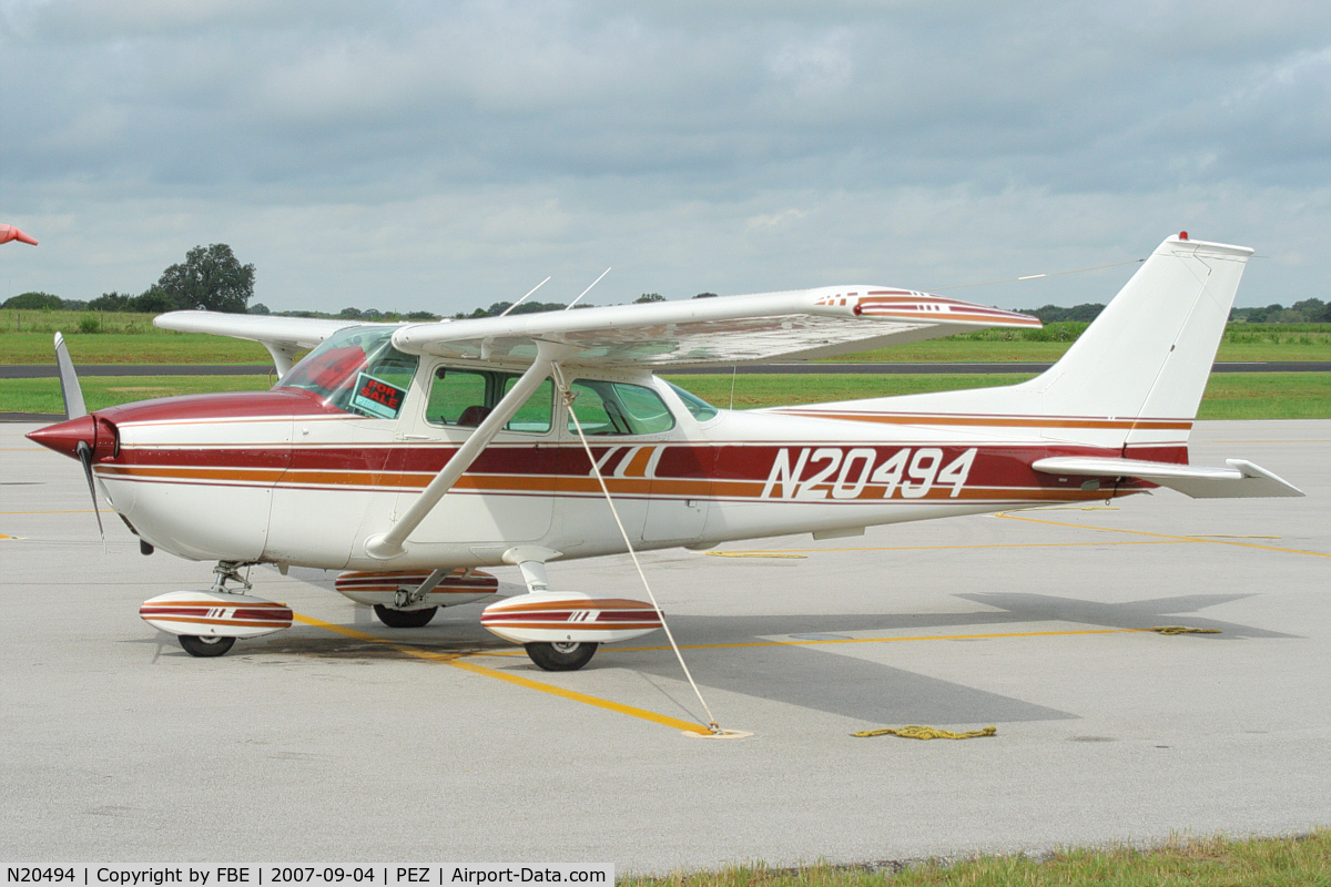 N20494, 1973 Cessna 172M C/N 17261337, parked at Pleasanton Municipal Airport