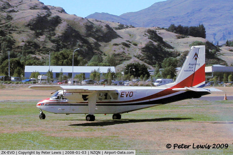 ZK-EVO, 1976 Britten-Norman BN-2A-26 Islander C/N 785, Aspiring Air (1981) Ltd., Wanaka