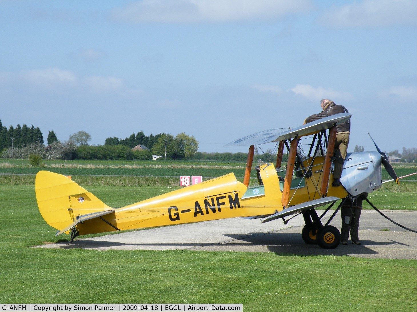G-ANFM, 1941 De Havilland DH-82A Tiger Moth II C/N 83604, Tiger Moth seen at Fenland