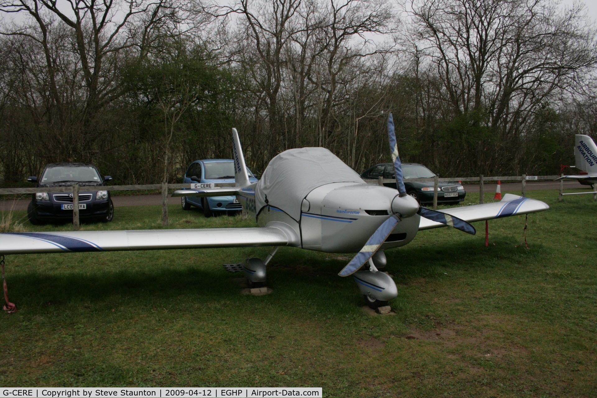 G-CERE, 2007 Cosmik EV-97 TeamEurostar UK C/N 2931, Taken at Popham Airfield, England on a gloomy April Sunday (12/04/09)