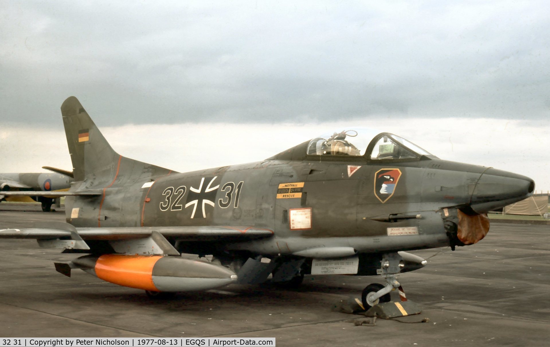 32 31, Fiat G-91R/3 C/N D500, Fiat G-91R-3 of LKG-41 at the 1977 RAF Lossiemouth Open Day.