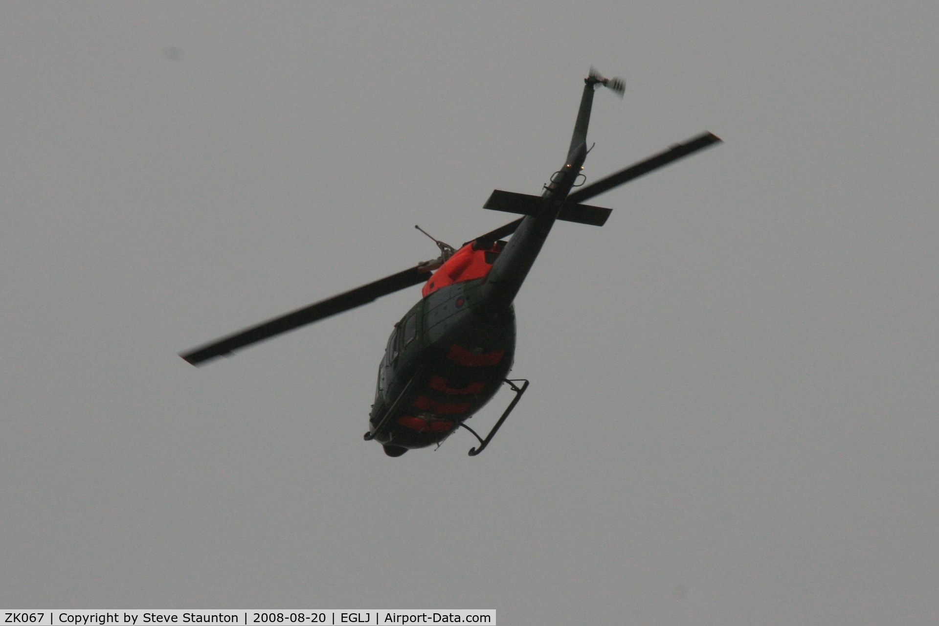 ZK067, 1977 Bell 212 AH3 C/N 30835, Taken whilst over flying Chalgrove Airfield (EGLJ)