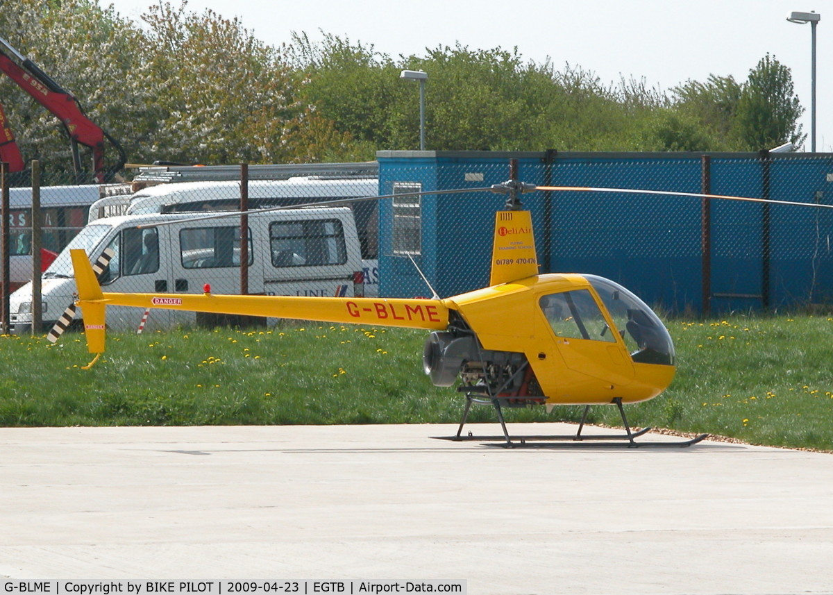 G-BLME, 1980 Robinson R22 C/N 0032, R22 ON THE HELI AIR APRON
