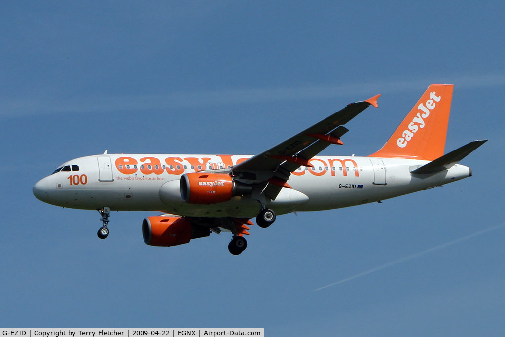 G-EZID, 2005 Airbus A319-111 C/N 2442, Easyjet A319 training at East Midlands