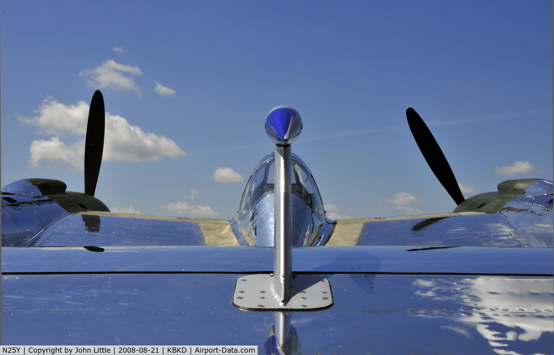 N25Y, 1944 Lockheed P-38L-5LO Lightning C/N AF44-53254, The P-38 prior to RB final paint