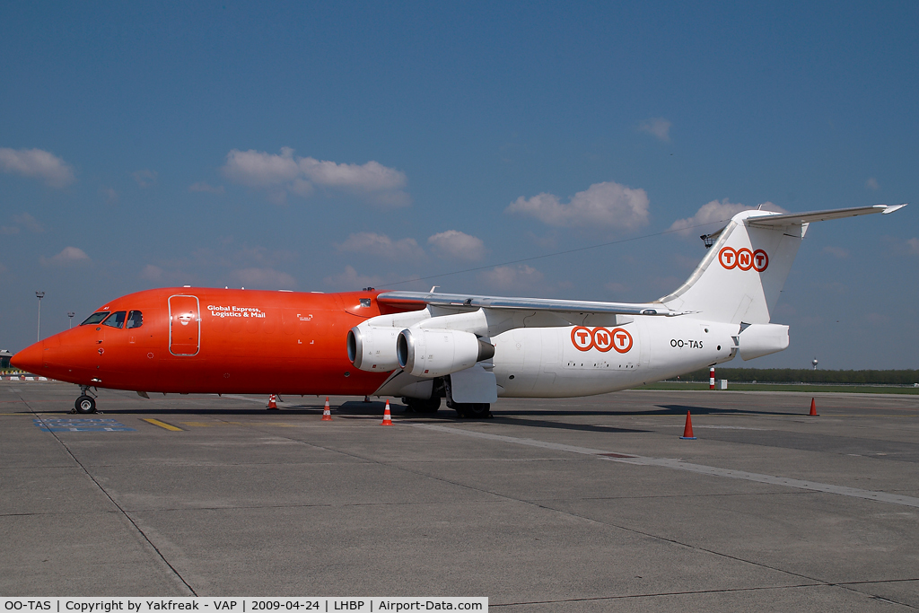 OO-TAS, 1990 British Aerospace BAe.146-300 C/N E3154, TNT Bae 146
