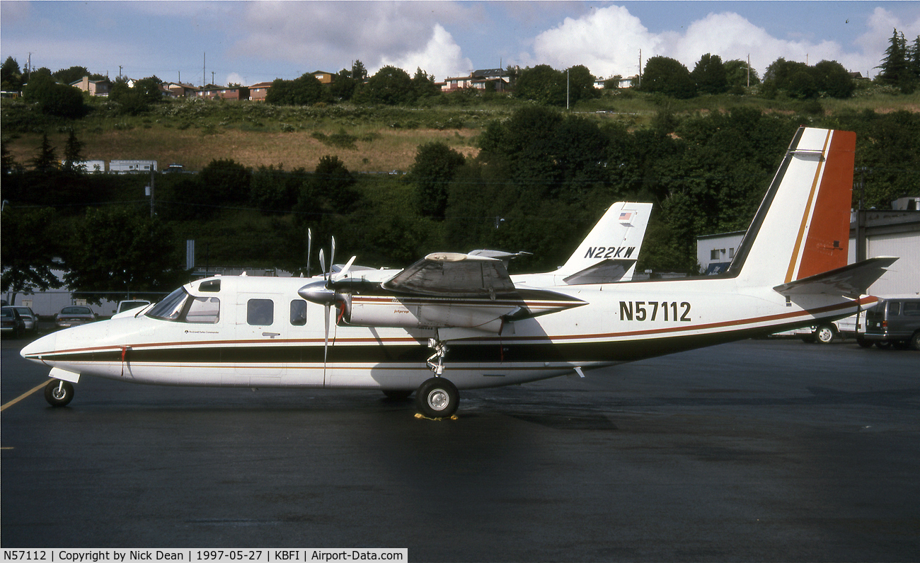 N57112, 1975 Rockwell International 690A Turbo Commander C/N 11263, KBFI