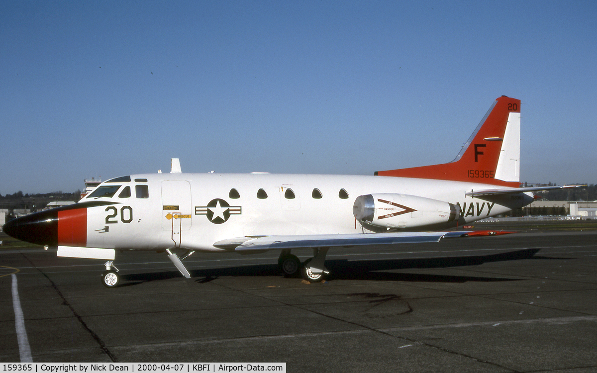 159365, North American Rockwell CT-39G Sabreliner C/N 306-70, KBFI