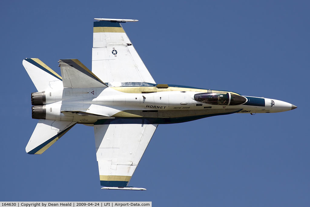 164630, 1991 McDonnell Douglas F/A-18C Hornet C/N 1047/C259, USMC McDonnell Douglas F/A-18C Hornet 164630 in a special commemorative scheme (