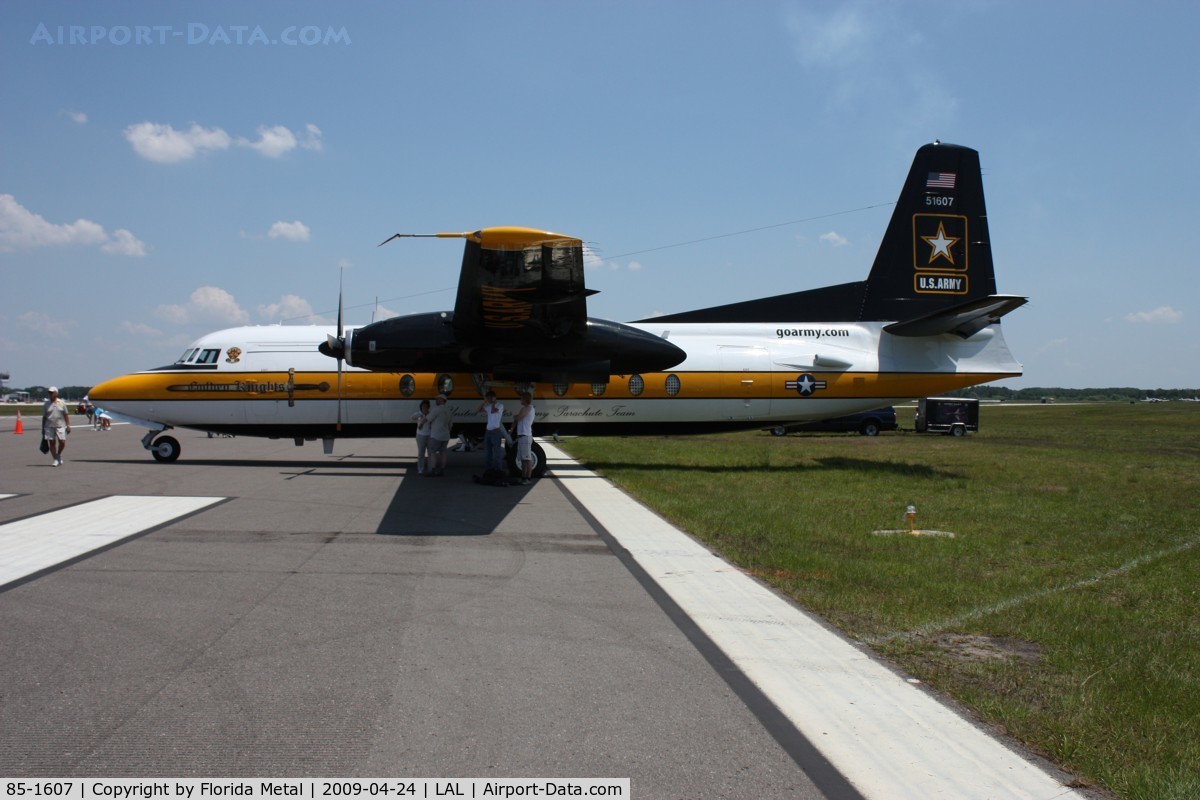 85-1607, 1983 Fokker C-31A (F27-400M) Troopship C/N 10653, Golden Knights C-31A Troopship