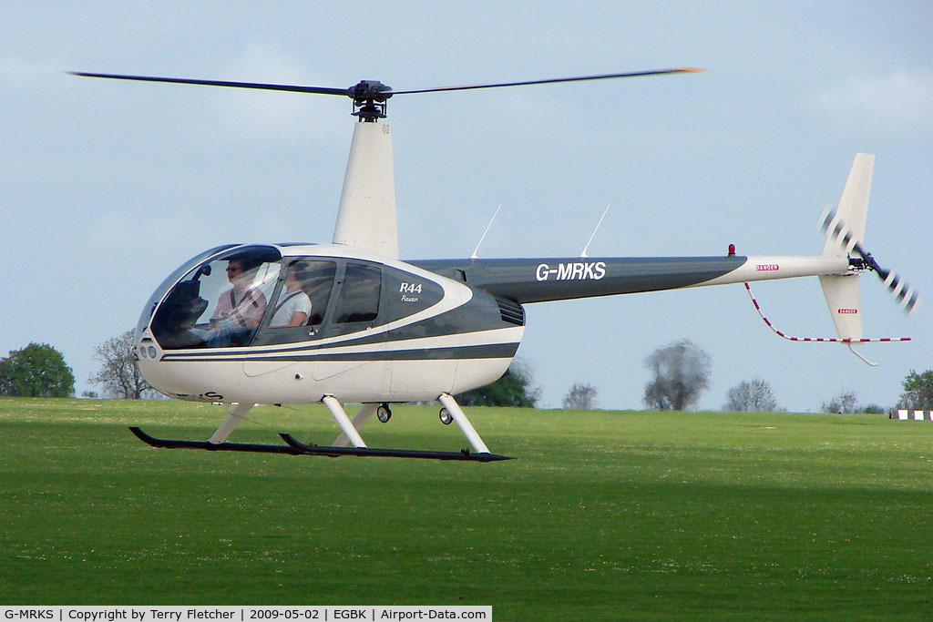 G-MRKS, 2000 Robinson R44 C/N 0771, Robinson R44 At Sywell in May 2009