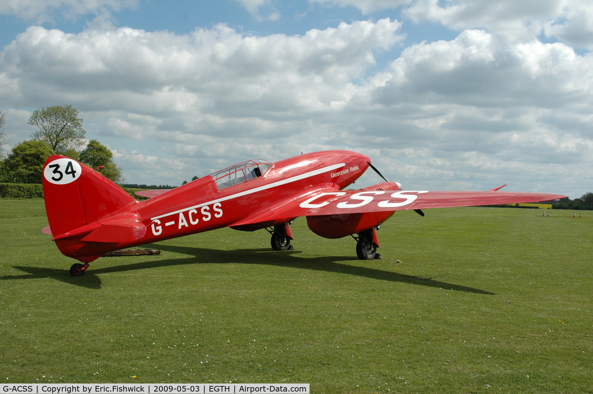 G-ACSS, 1934 De Havilland DH-88 Comet C/N 1996, 2. G-ACSS at the Shuttleworth Collection Spring Air Display.