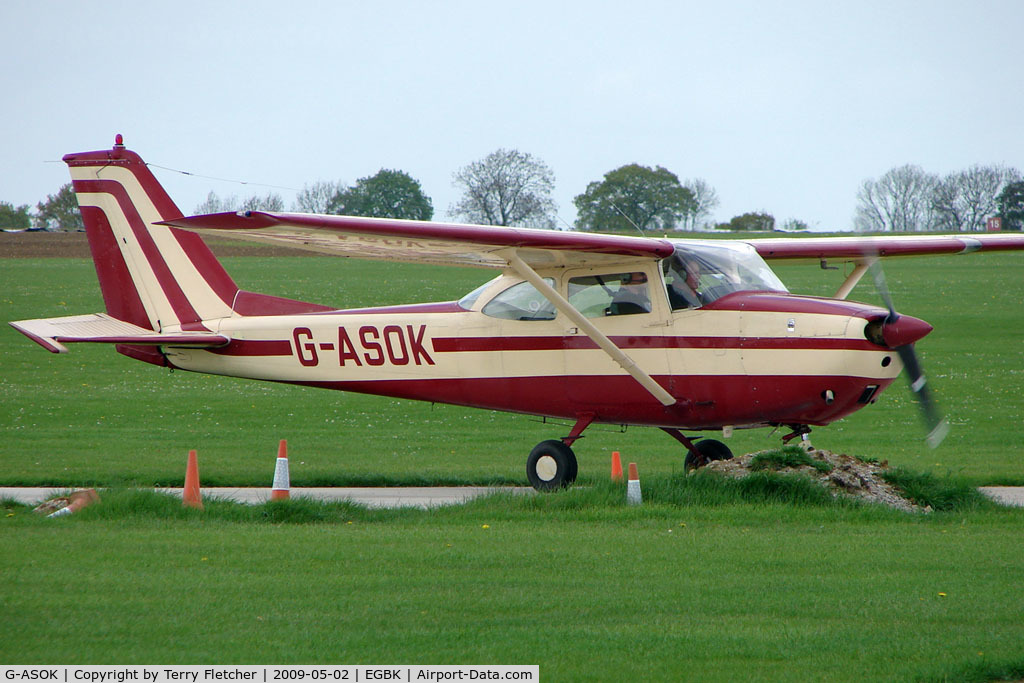 G-ASOK, 1964 Reims F172E Skyhawk C/N 0057, Cessna F172E at Sywell in May 2009