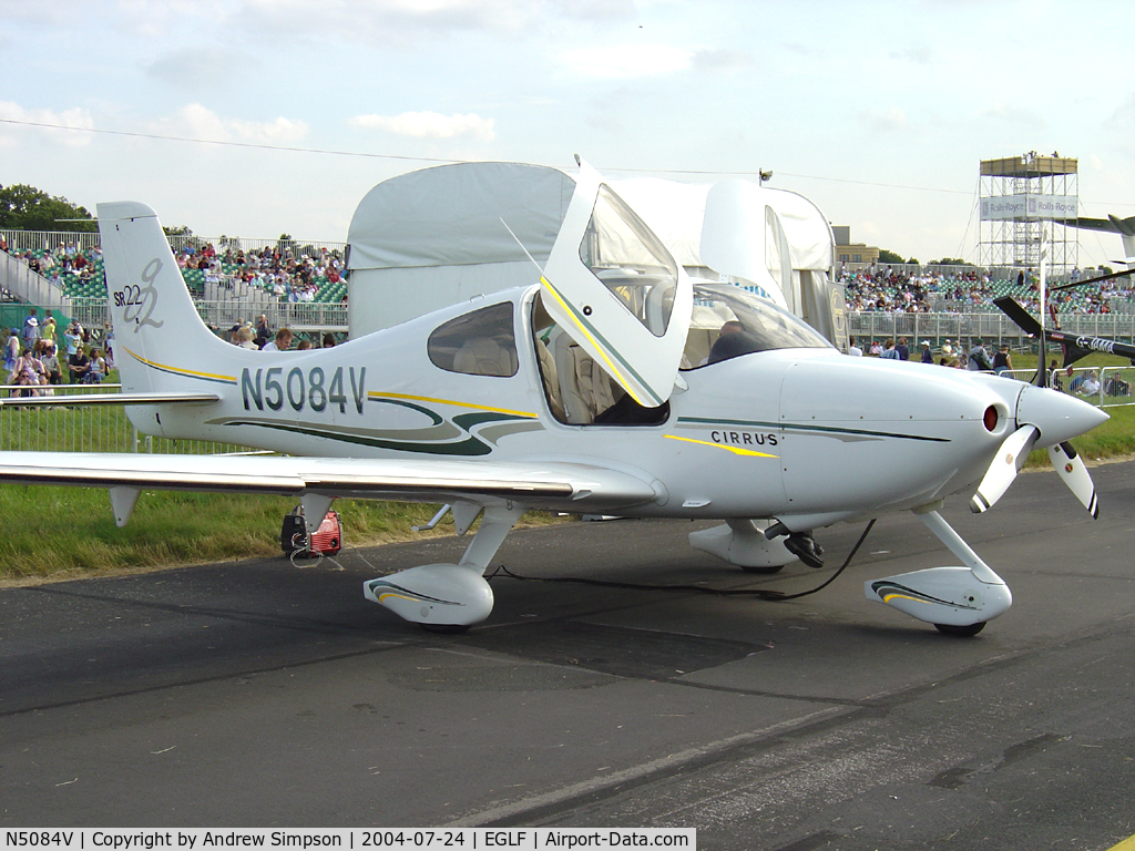 N5084V, 2004 Cirrus SR22 G2 C/N 0831, Farnborough Airshow 2004.