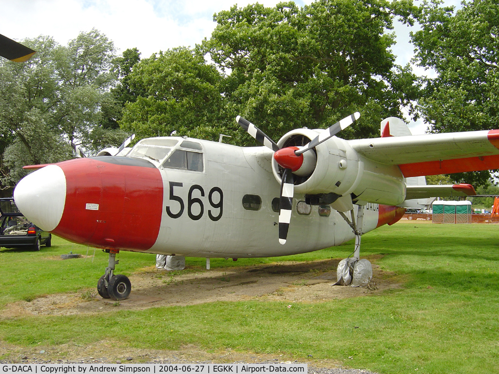 G-DACA, 1951 Percival P-57 Sea Prince T1 C/N P57/12, @ The LGW museum.