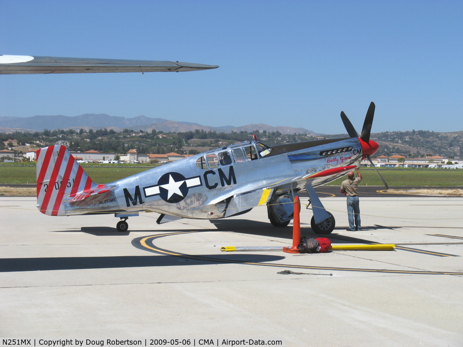N251MX, 1943 North American P-51C-10 Mustang C/N 103-22730, 1943 North American TP-51C-10 MUSTANG as NL251MX 'Betty Jane', Packard LIBERTY/RR V-1650-3 1,380 Hp, modified for tandem dual control, Limited class. World's SOLE REMAINING EXAMPLE of just five tandem TP-51Cs built.