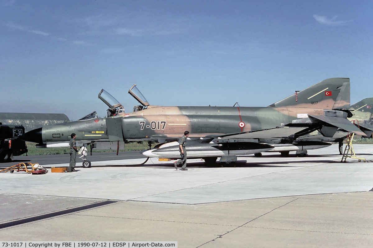 73-1017, McDonnell Douglas F-4E Phantom II C/N 4528, Turkish Air Force F-4E visiting Fliegerhorst Pferdsfeld