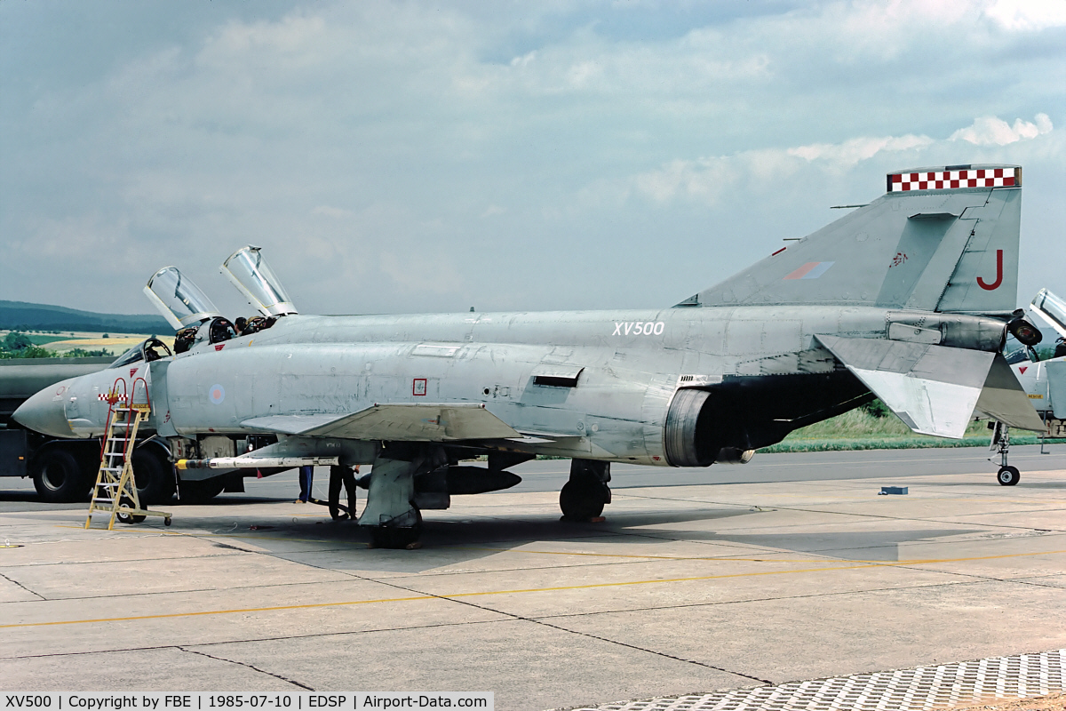 XV500, 1969 McDonnell Douglas Phantom FGR2 C/N 3491/0115, squadron exchange at Fliegerhorst Pferdfeld