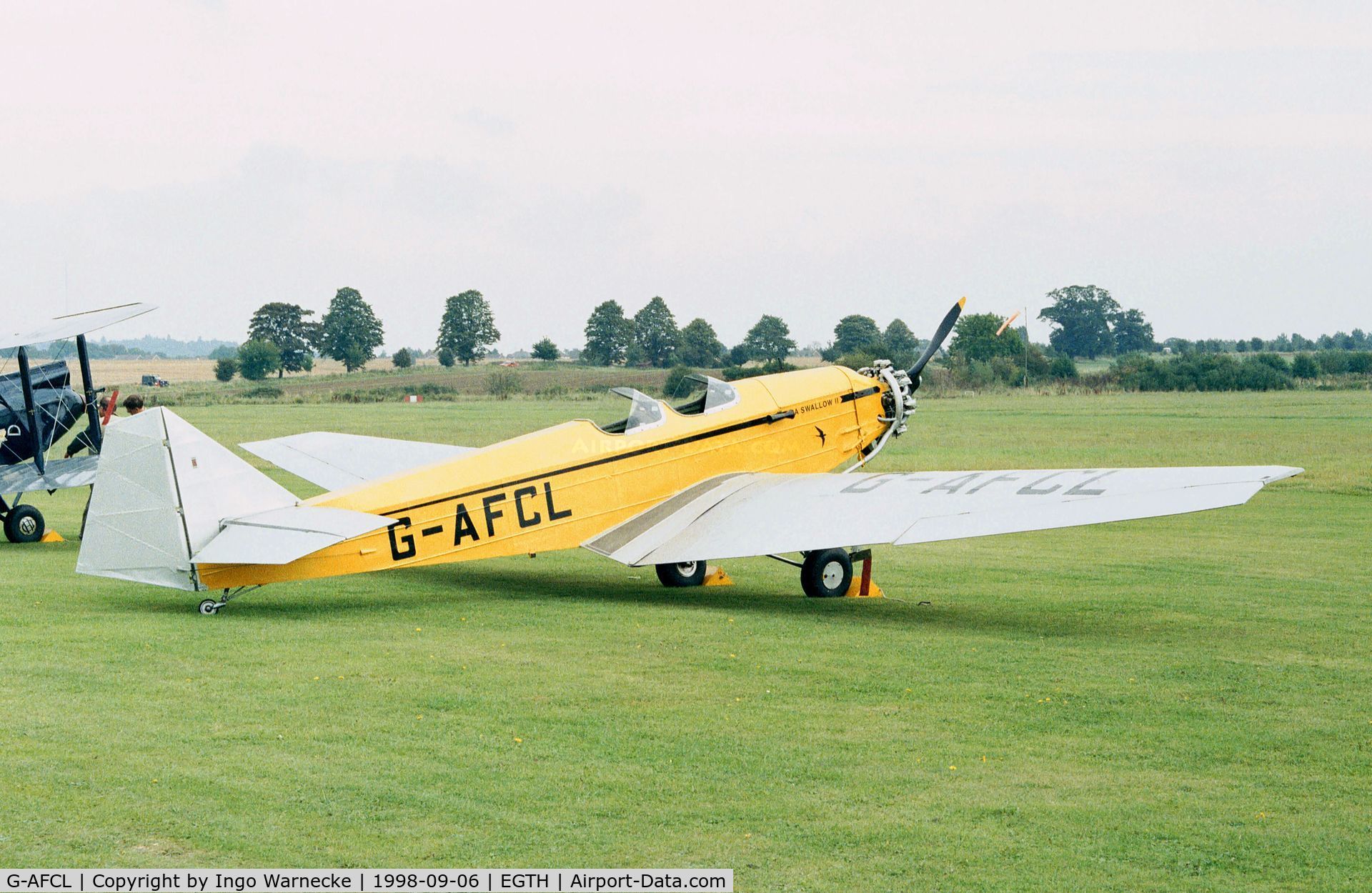 G-AFCL, 1937 British Aircraft Manufacturing Company Ltd BA Swallow 2 C/N 462, BA Swallow 2 at the 1998 Shuttleworth Pageant