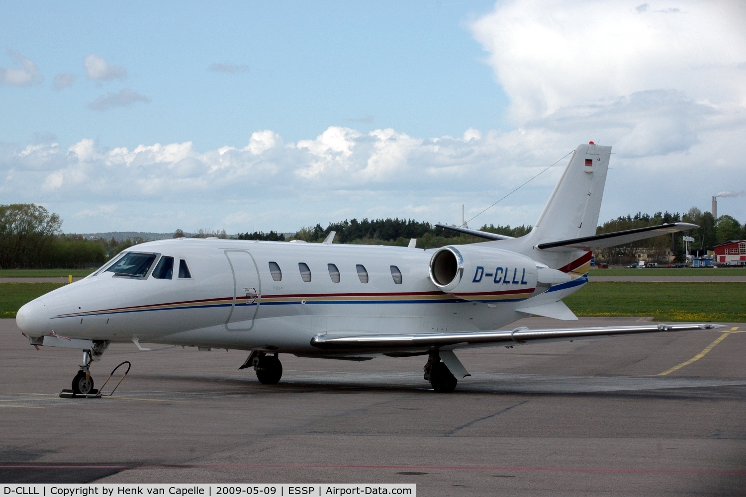 D-CLLL, Cessna 560XL Citation C/N 560-5722, Citation parked at Kungsängen airport.
