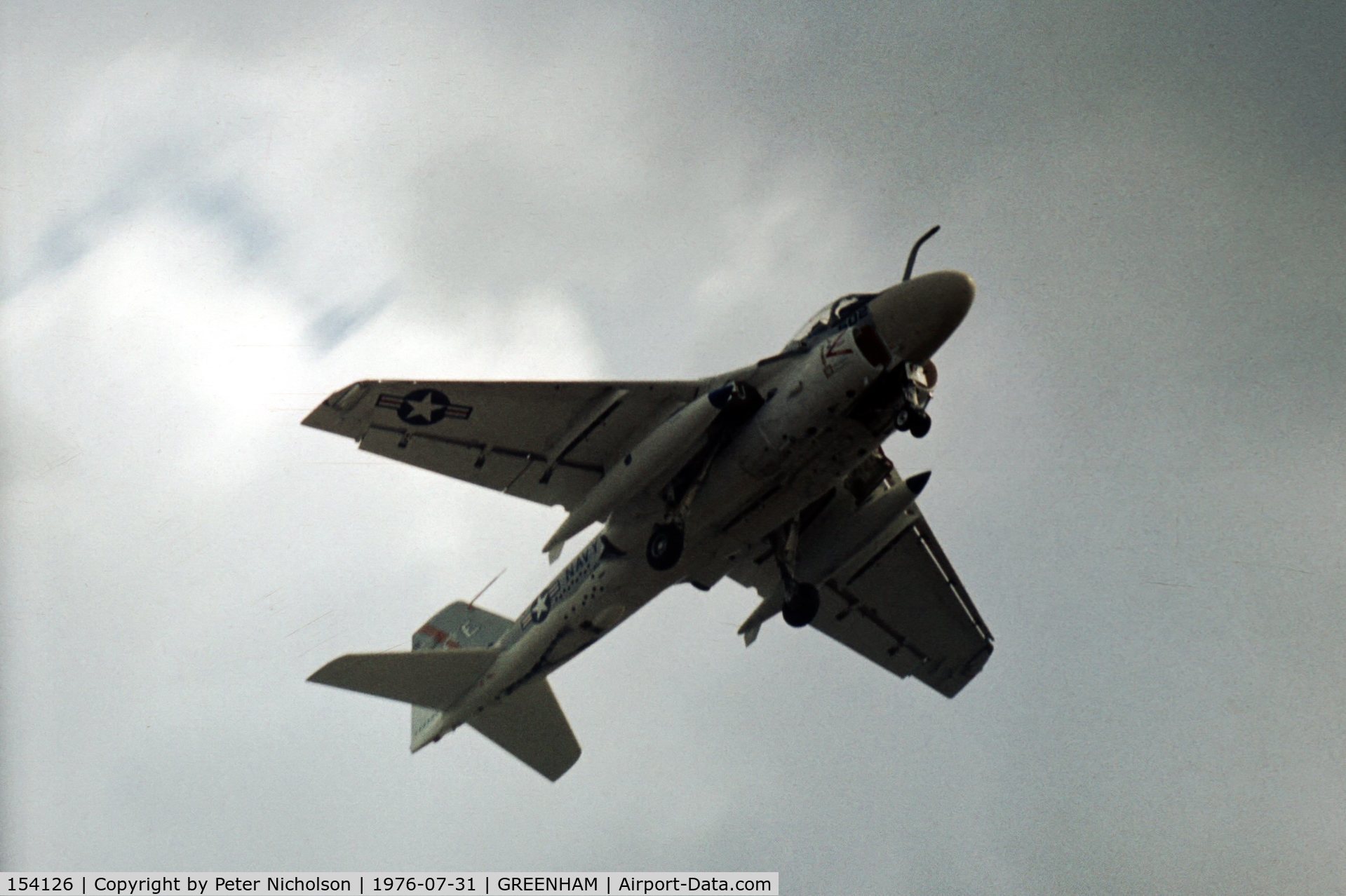 154126, Grumman A-6E Intruder C/N I-261, A-6E Intruder of VA-176 at the 1976 Intnl Air Tattoo at RAF Greenham Common.