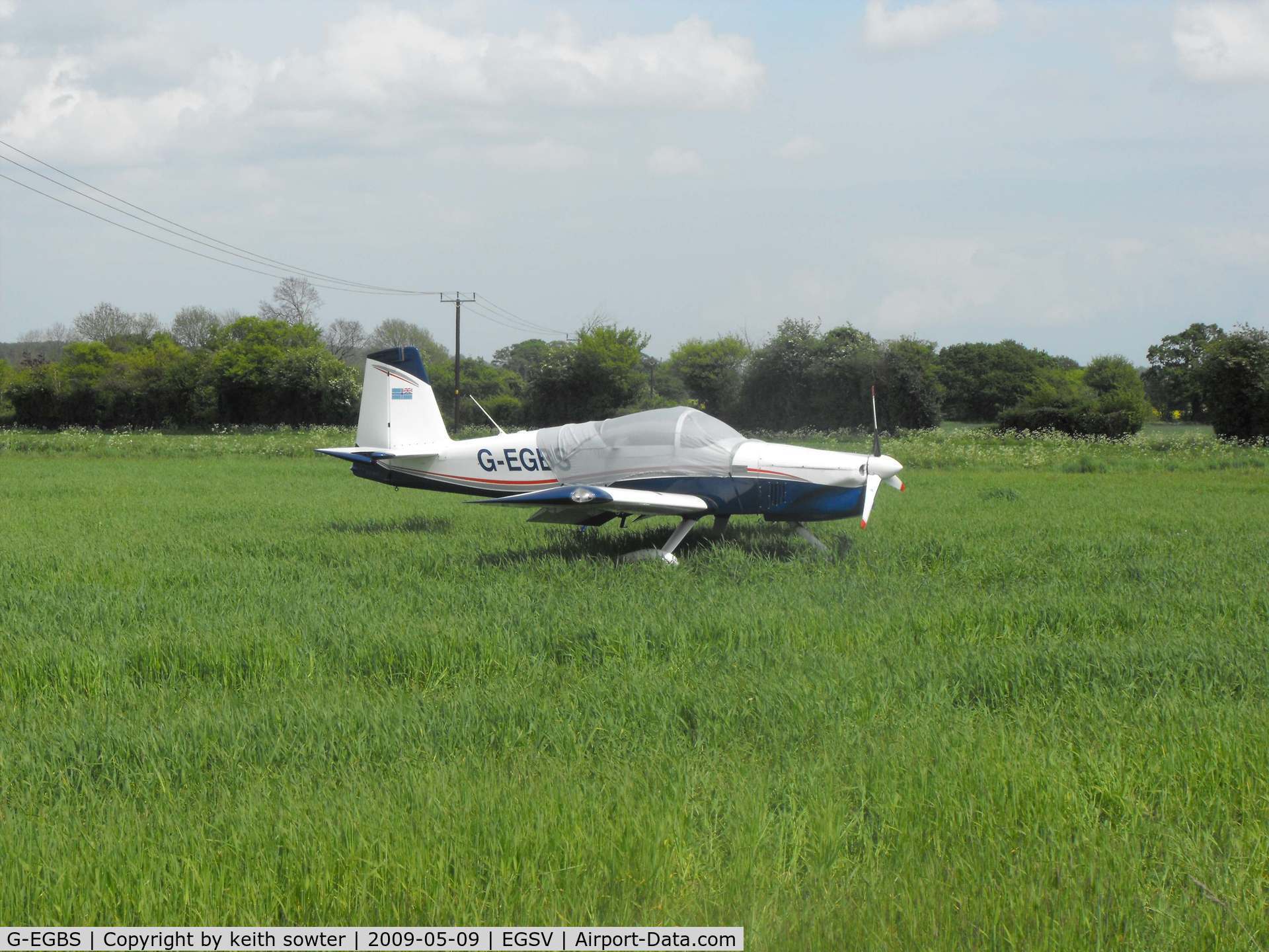 G-EGBS, 2005 Vans RV-9A C/N PFA 320-14234, Suufered engie failure in flight whilst on base leg to land - landed in cornfield - all OK
